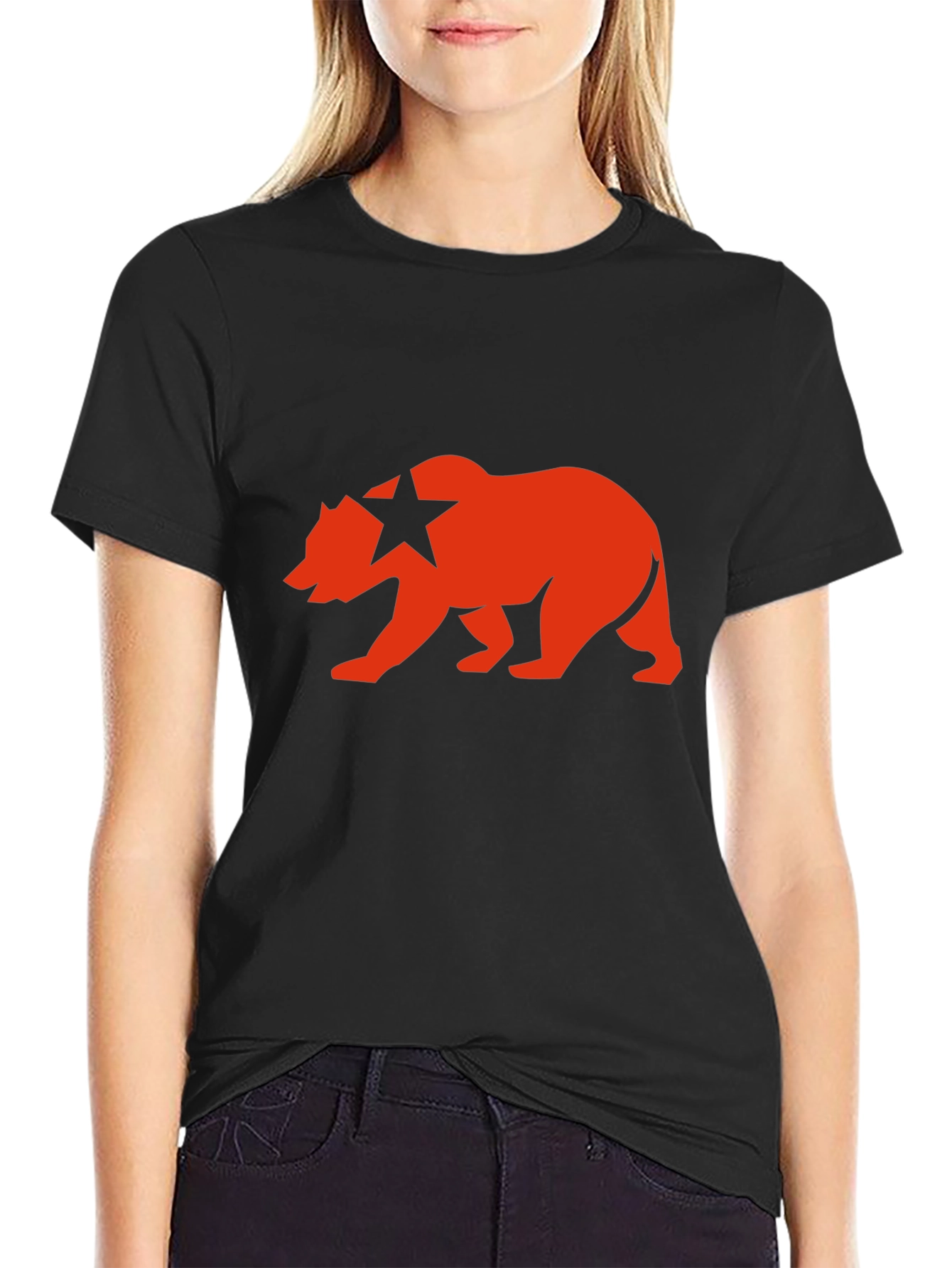 California Bear Flag Graphic Tee - Soft Cotton Casual