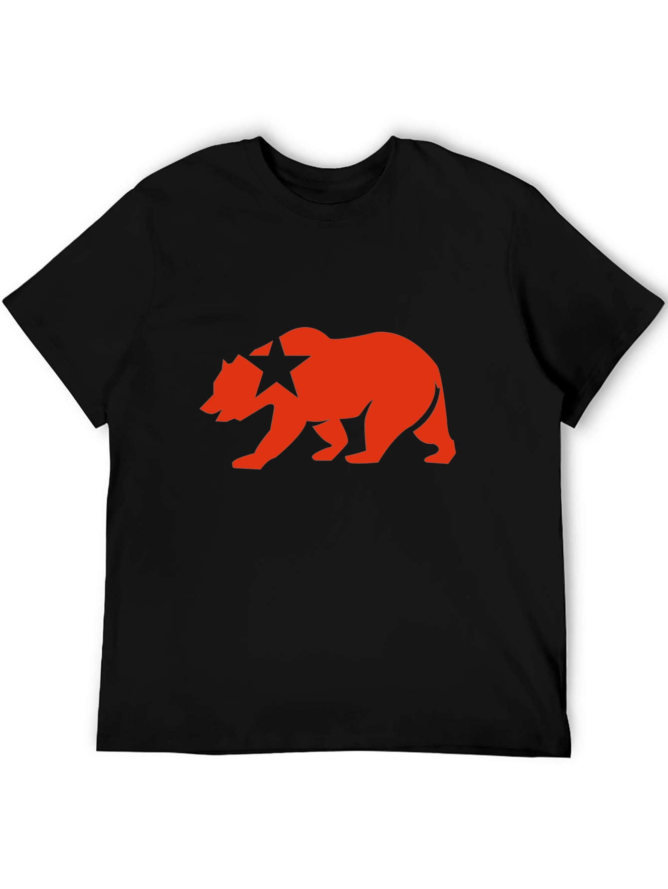 California Bear Flag Graphic Tee - Soft Cotton Casual