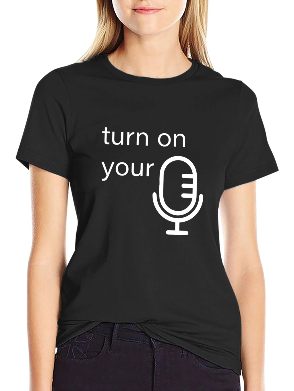 Turn On Your Microphone Graphic Tee