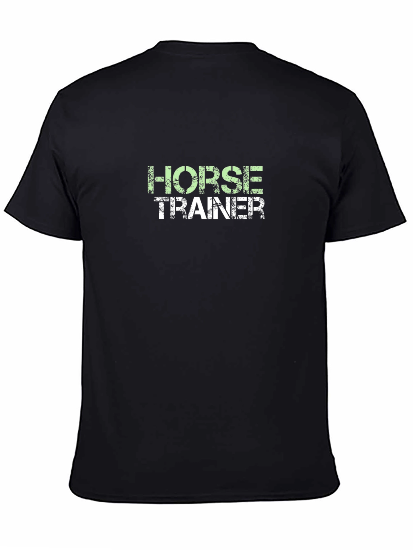 Horse Trainer T-Shirt - Black Cotton Tee