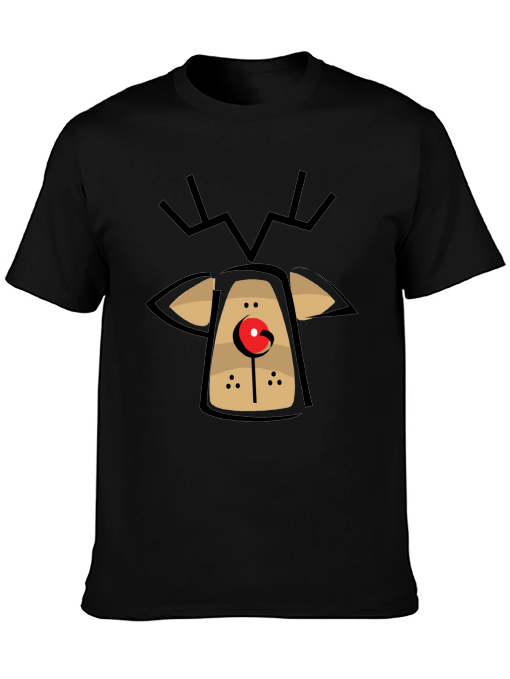 Rudolph Reindeer Graphic Tee - Holiday Fun T-Shirt