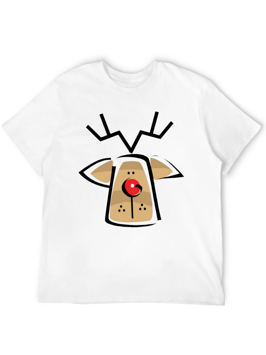 Rudolph Reindeer Graphic Tee - Holiday Fun T-Shirt