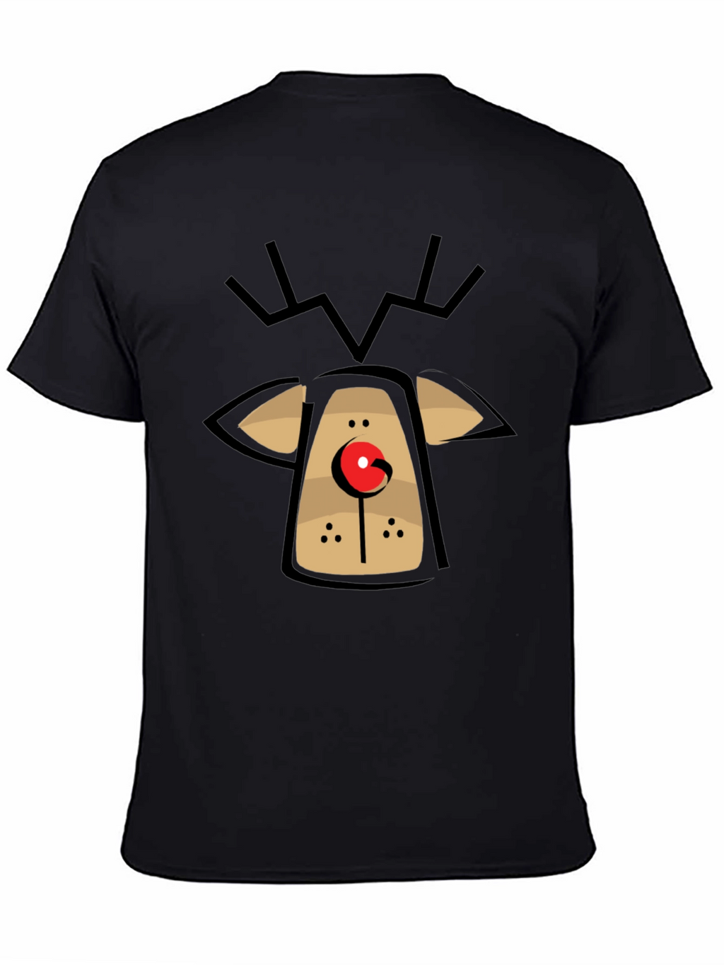 Rudolph Reindeer Graphic Tee - Holiday Fun T-Shirt