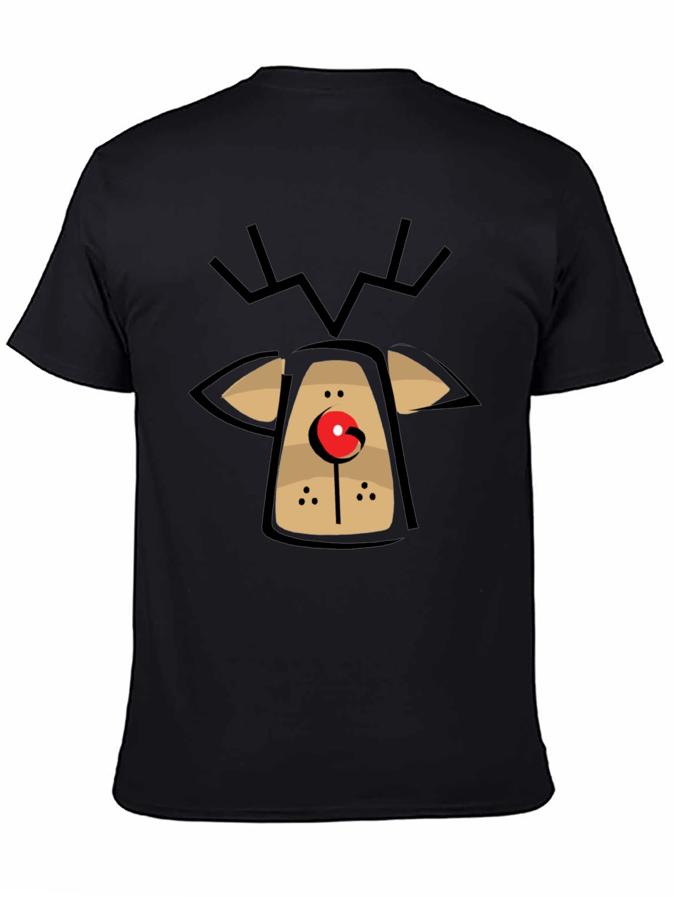 Rudolph Reindeer Graphic Tee - Holiday Fun T-Shirt
