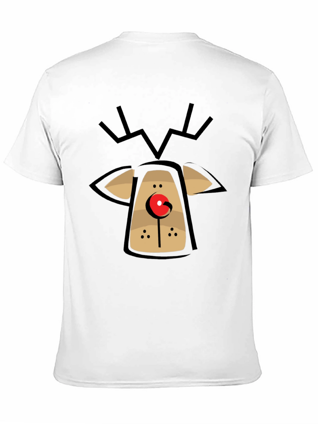Rudolph Reindeer Graphic Tee - Holiday Fun T-Shirt
