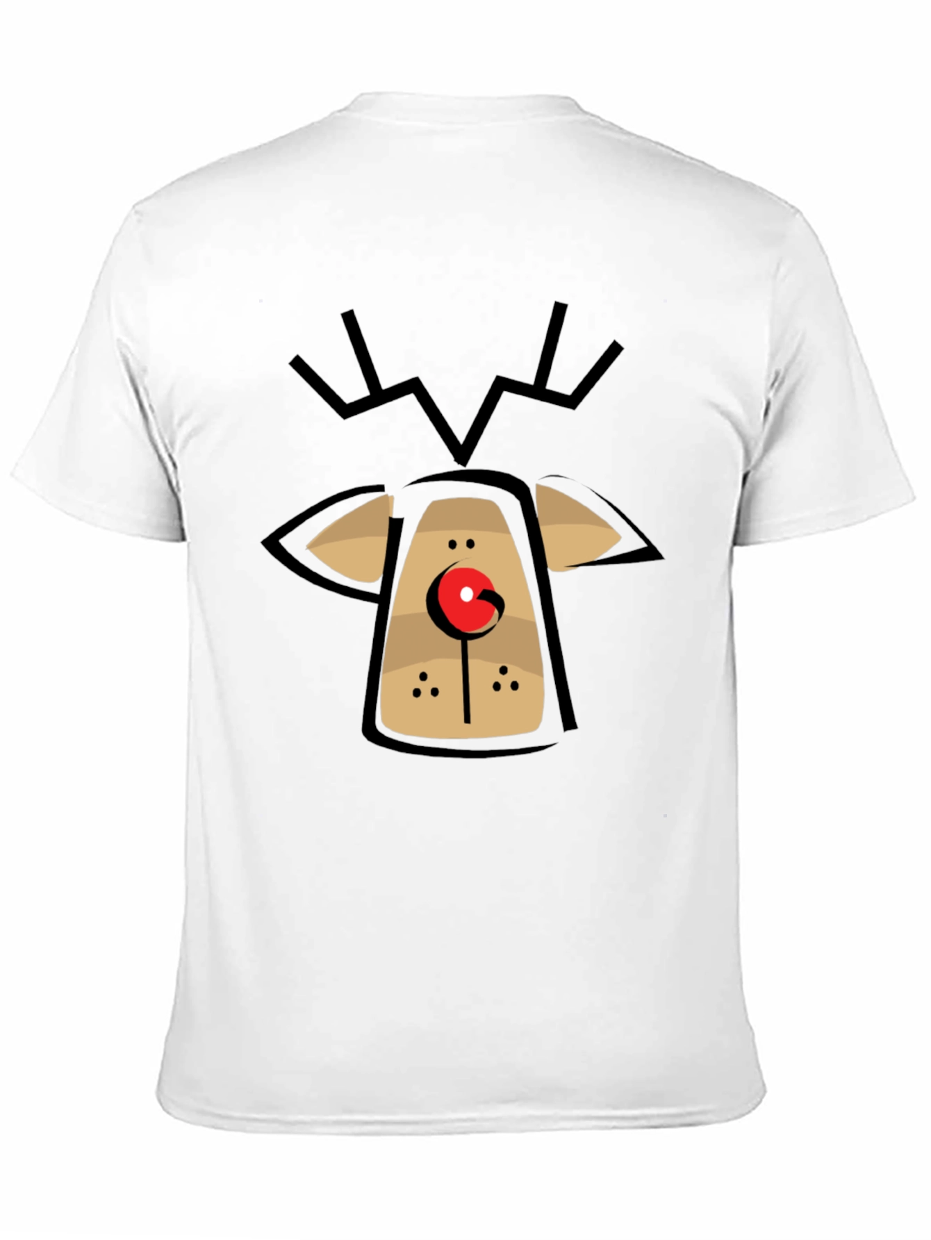 Rudolph Reindeer Graphic Tee - Holiday Fun T-Shirt