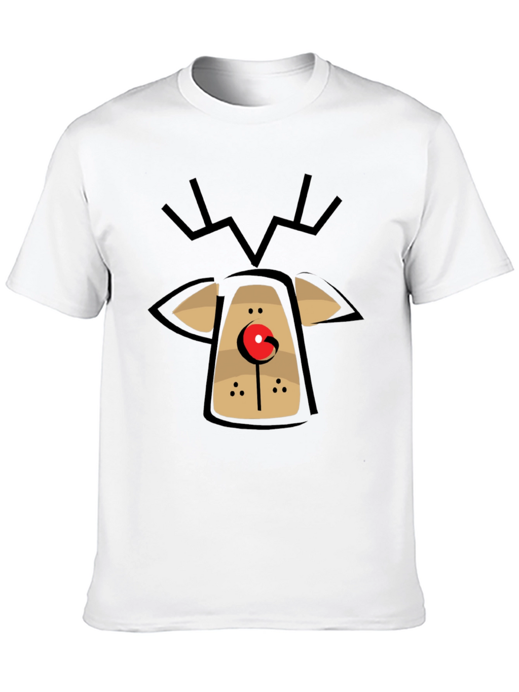 Rudolph Reindeer Graphic Tee - Holiday Fun T-Shirt