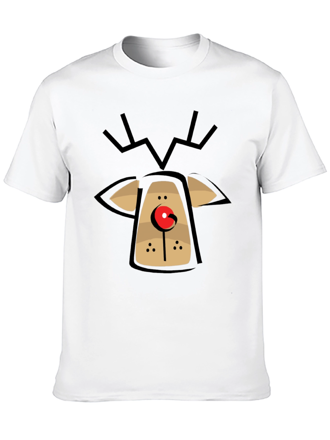 Rudolph Reindeer Graphic Tee - Holiday Fun T-Shirt
