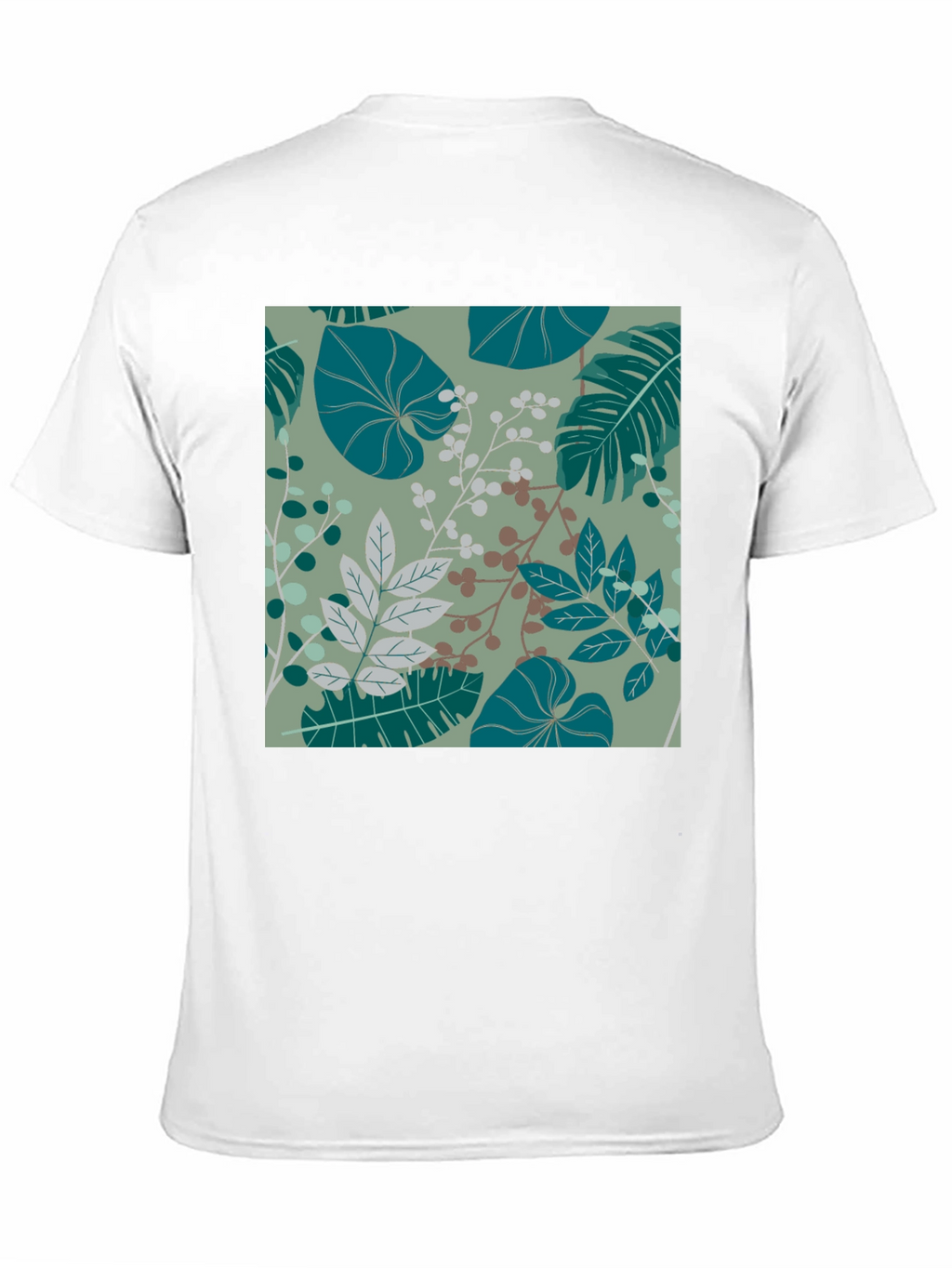 Botanical Print Black T-Shirt - Stylish Mens Fashion