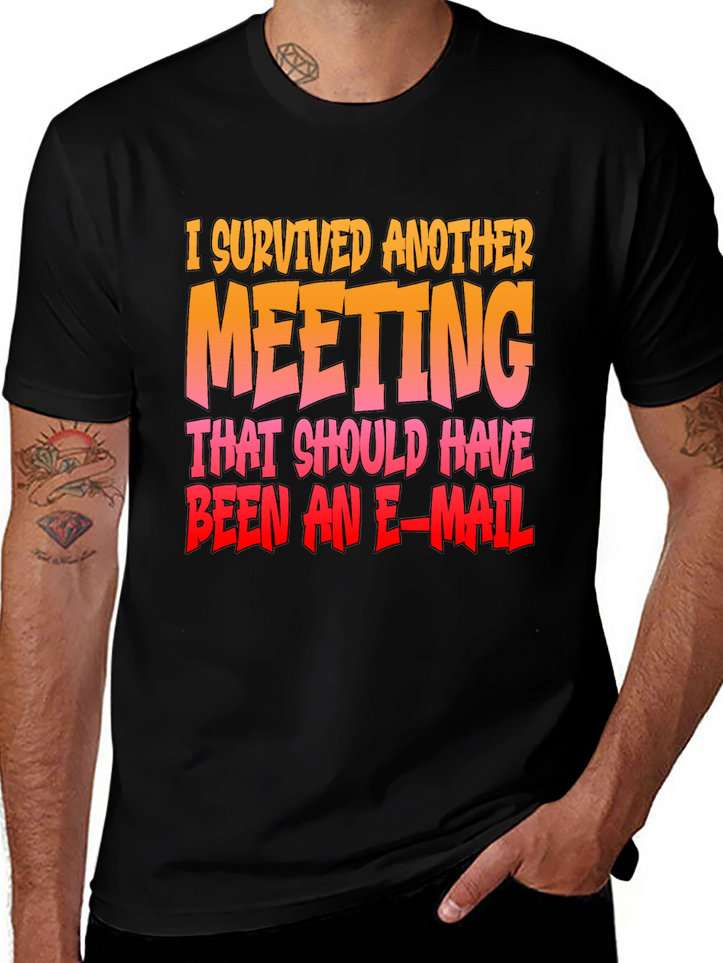 I Survived Another Meeting Funny T-Shirt