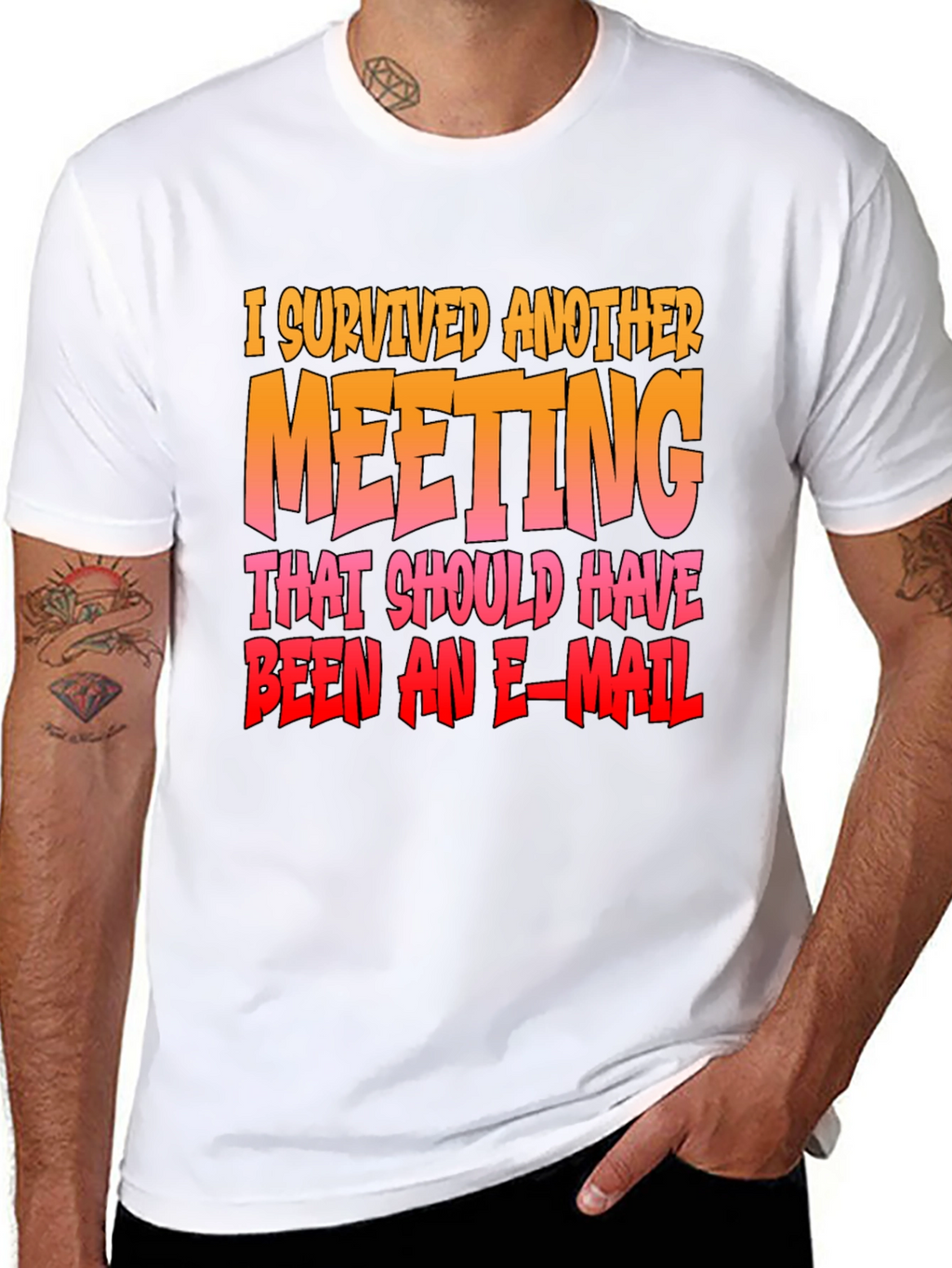 I Survived Another Meeting Funny T-Shirt