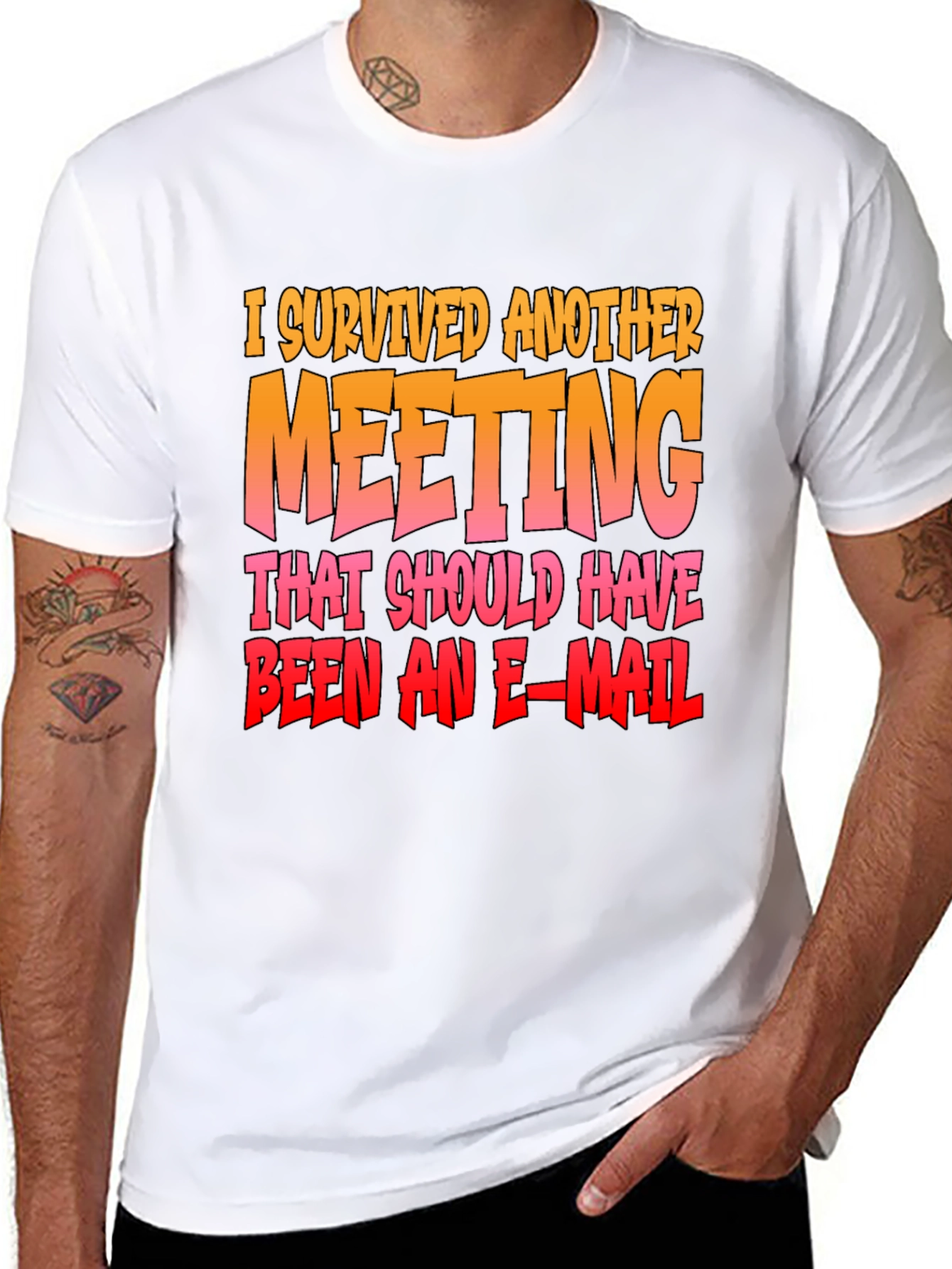 I Survived Another Meeting Funny T-Shirt