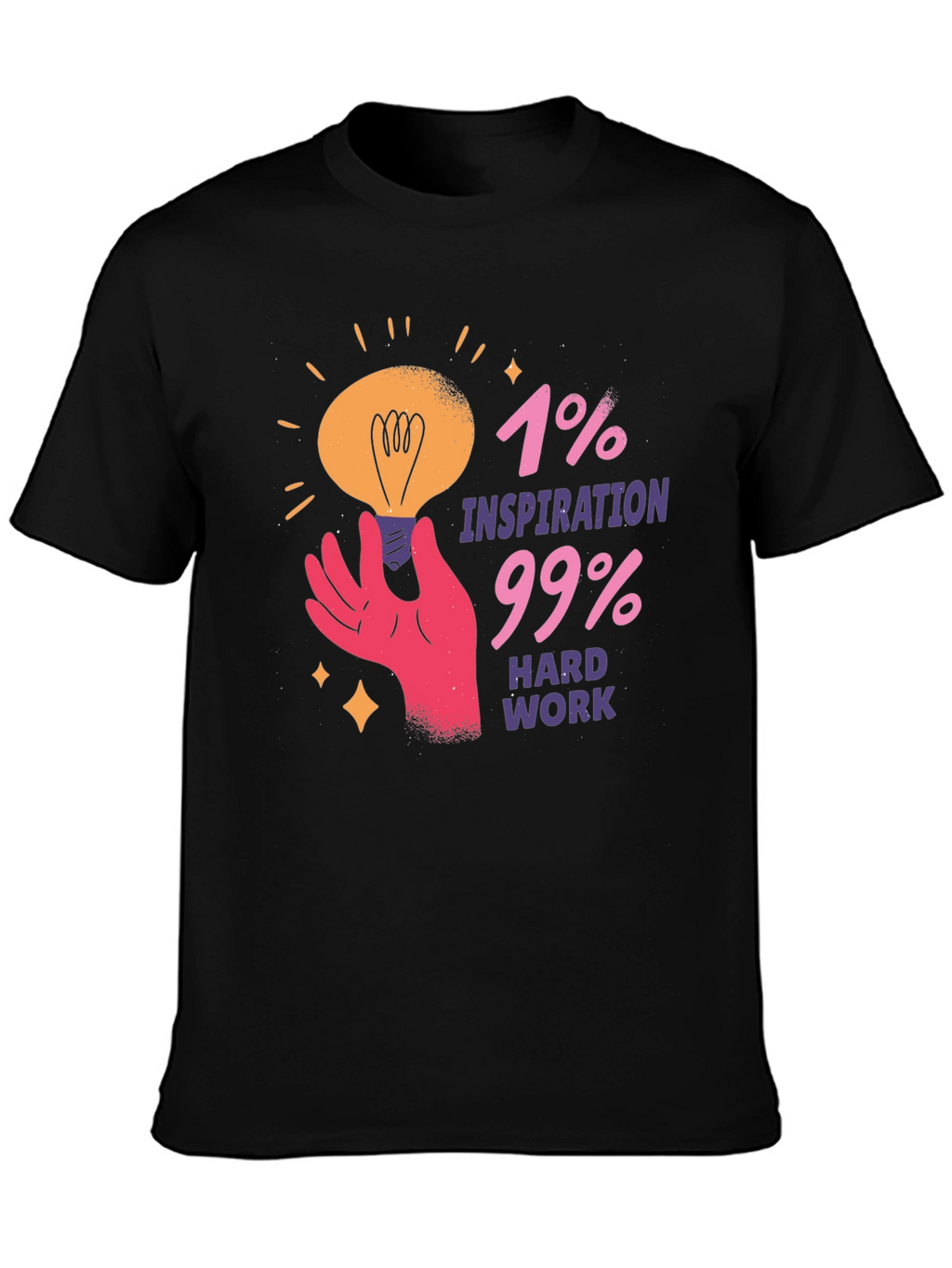 Inspiration Hard Work Graphic Tee - Motivational T-Shirt