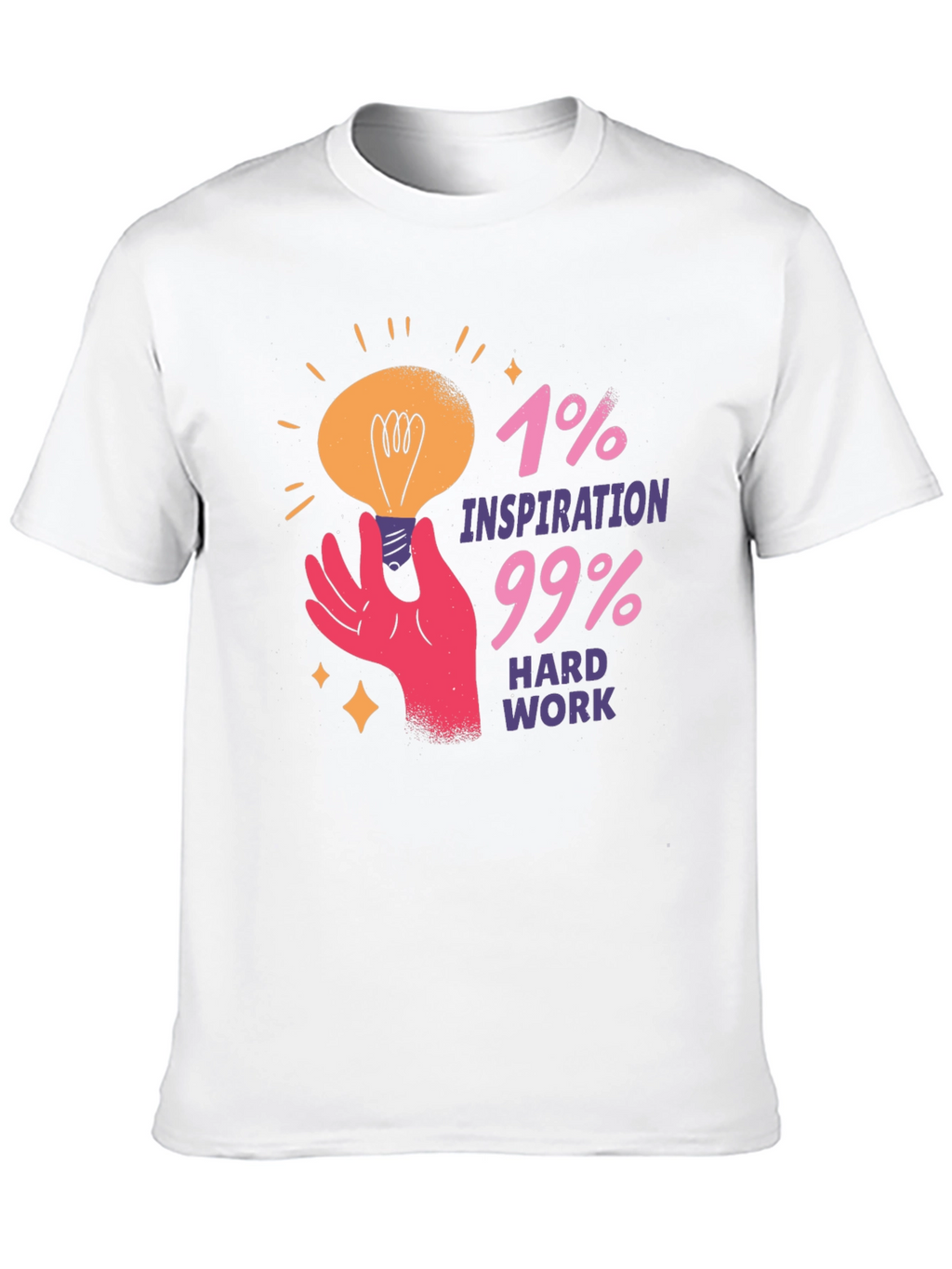 Inspiration Hard Work Graphic Tee - Motivational T-Shirt