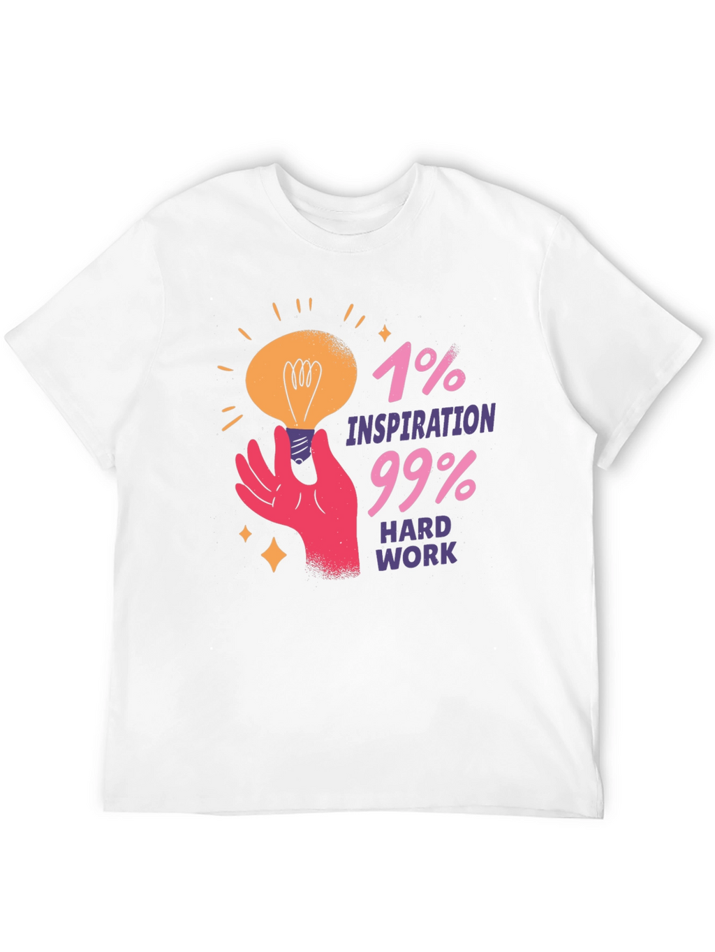 Inspiration Hard Work Graphic Tee - Motivational T-Shirt