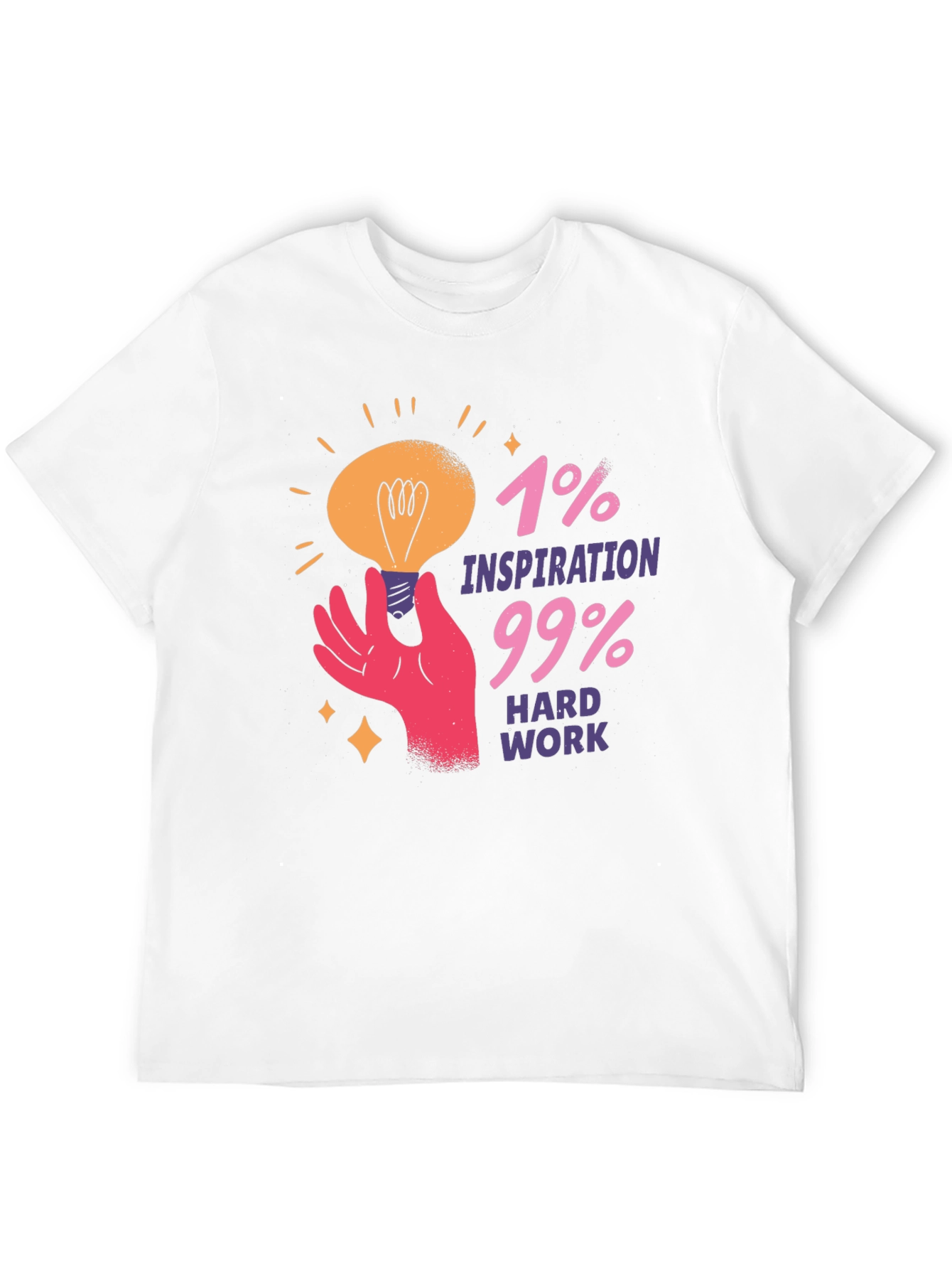Inspiration Hard Work Graphic Tee - Motivational T-Shirt
