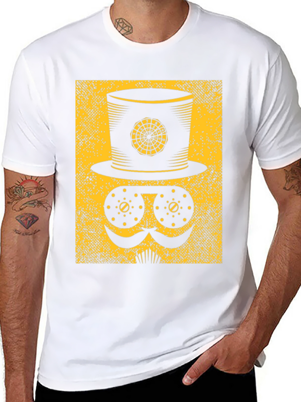 Steampunk Top Hat T-Shirt - Quirky Graphic Tee