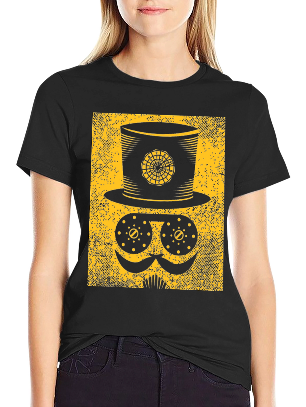 Steampunk Top Hat T-Shirt - Quirky Graphic Tee