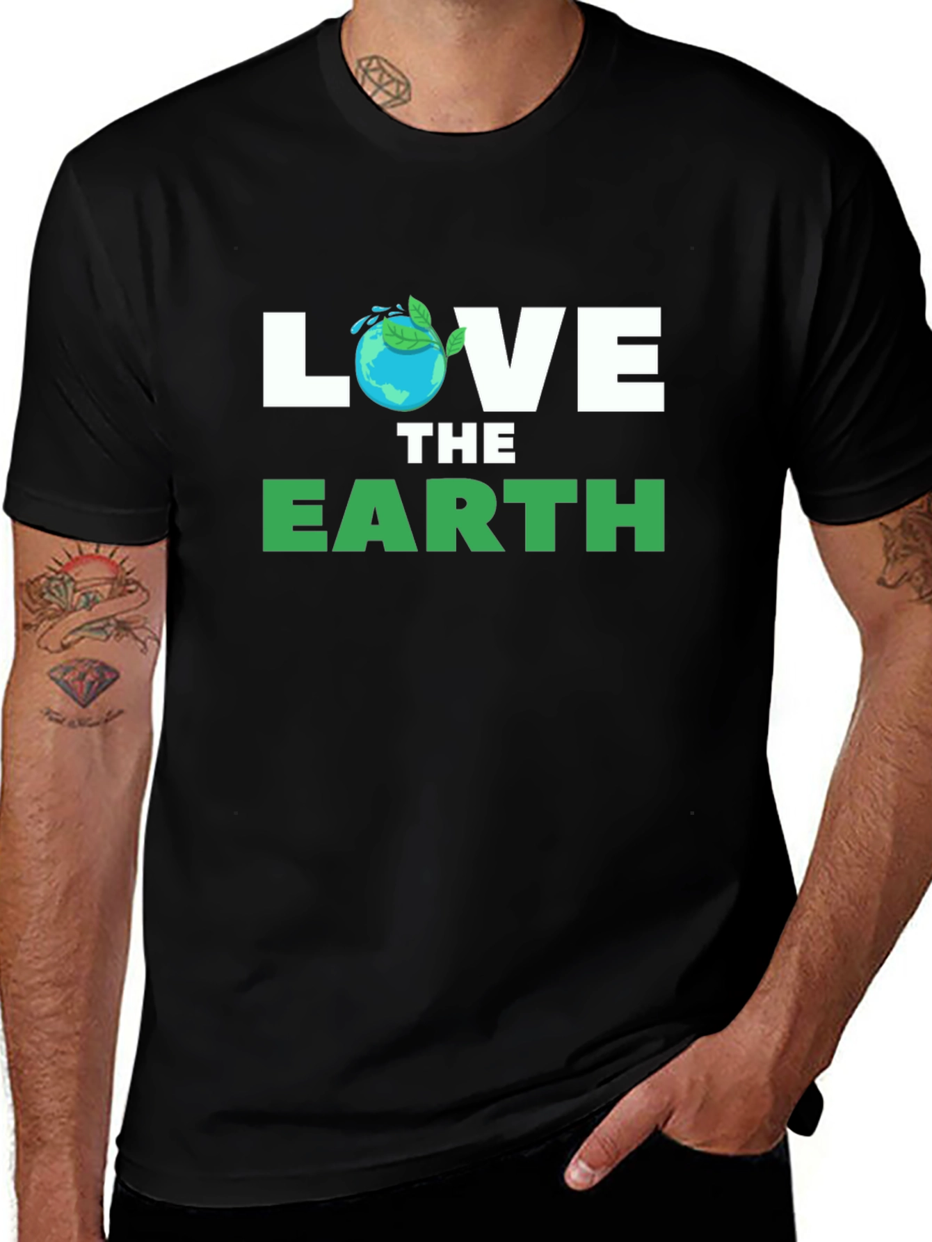 Love The Earth T-Shirt - Eco Friendly Design