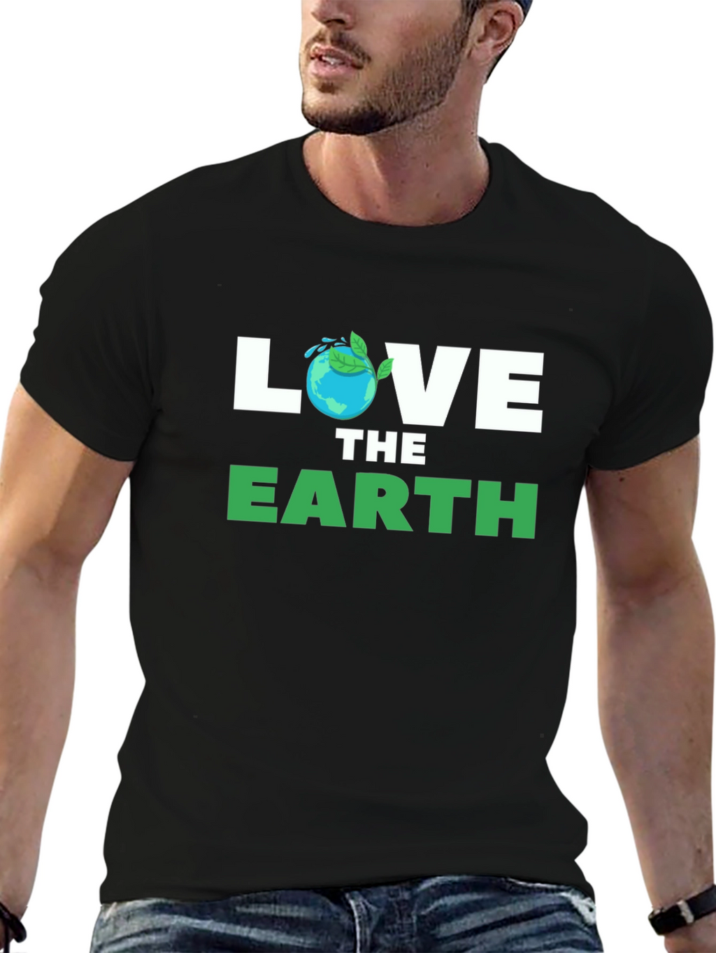 Love The Earth T-Shirt - Eco Friendly Design
