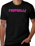 Football Graphic Tee - Fun Style
