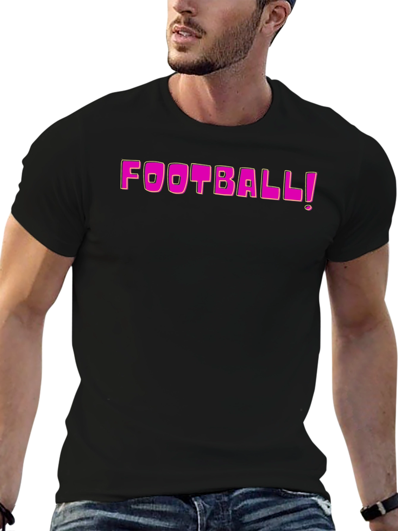 Football Graphic Tee - Fun Style