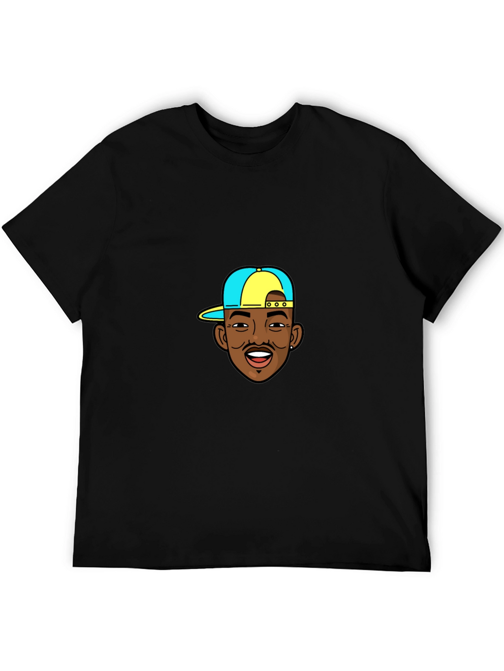 Cartoon DaBaby Graphic Black T-Shirt