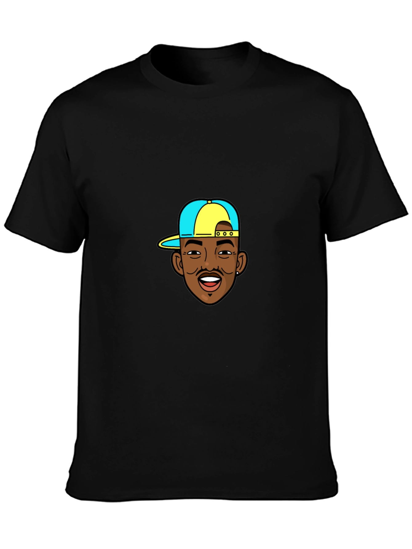 Cartoon DaBaby Graphic Black T-Shirt