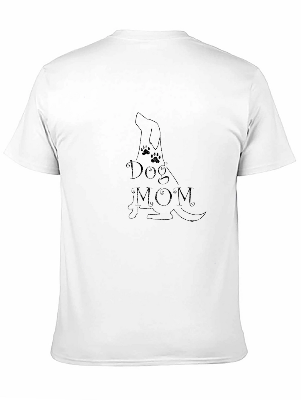Dog Mom Graphic Tee - Black Unisex T-Shirt
