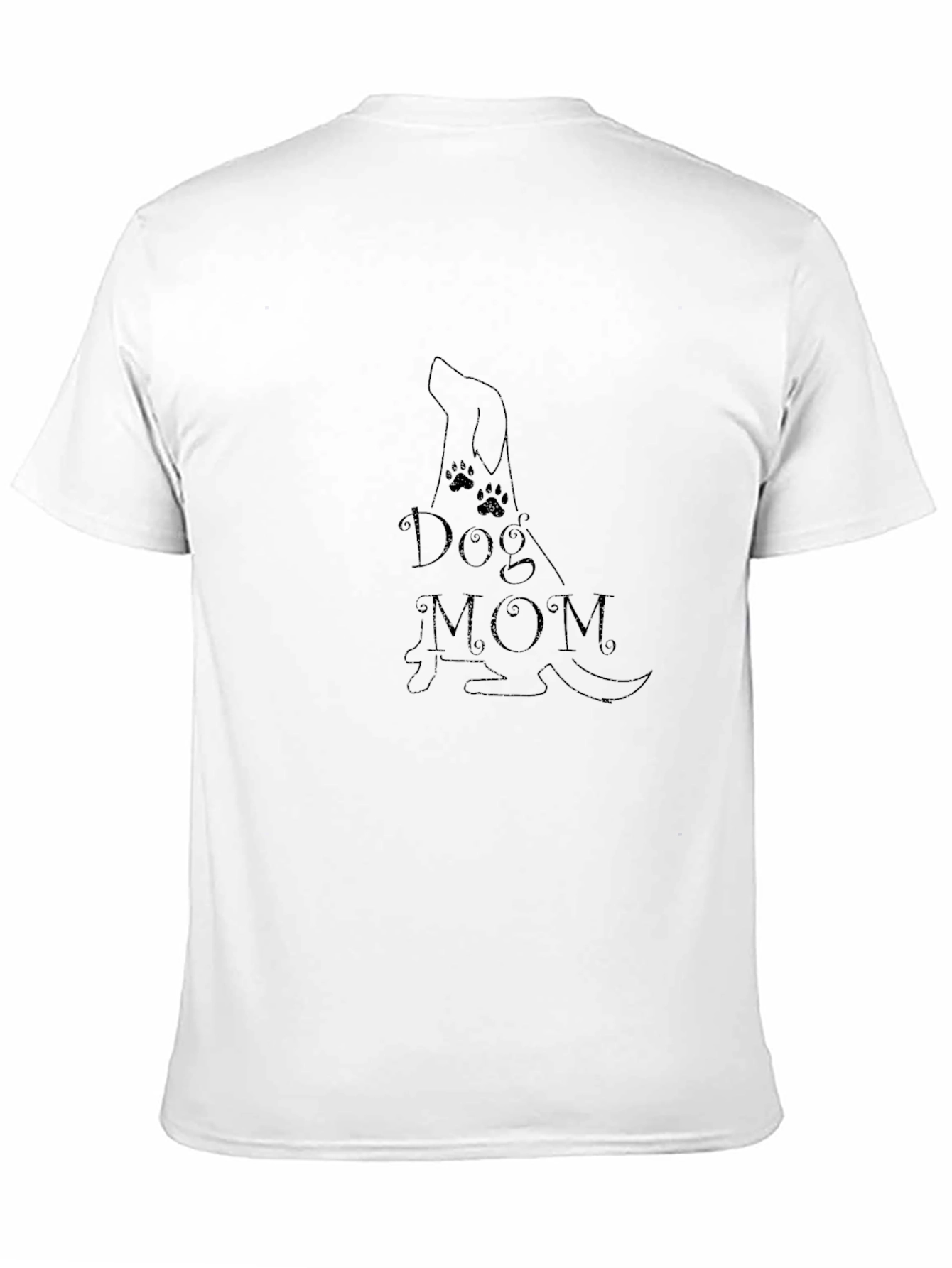 Dog Mom Graphic Tee - Black Unisex T-Shirt