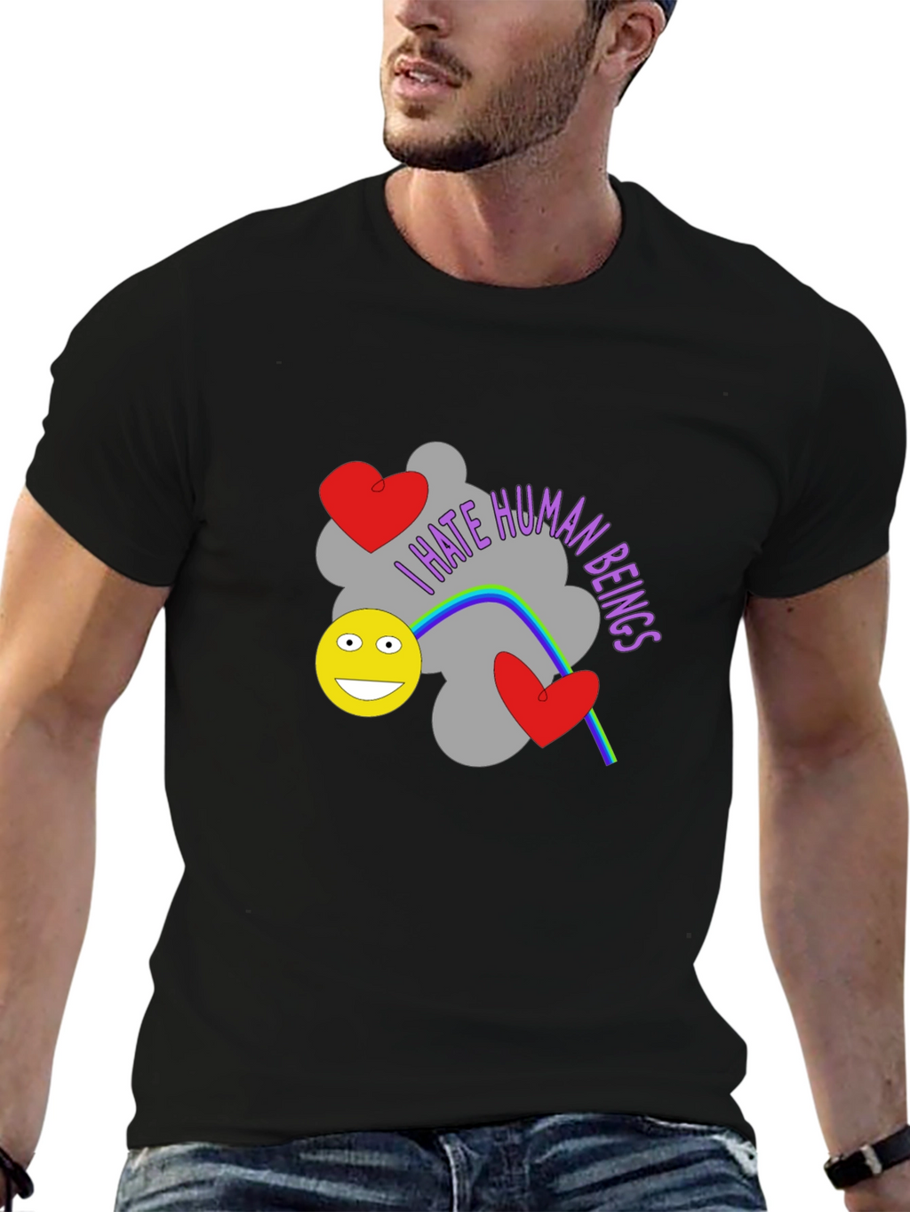 I Hate Human Beings Graphic T-Shirt