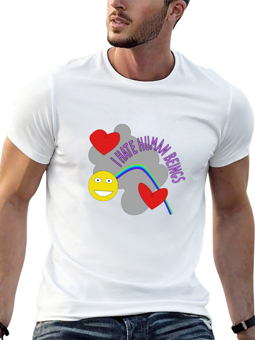 I Hate Human Beings Graphic T-Shirt