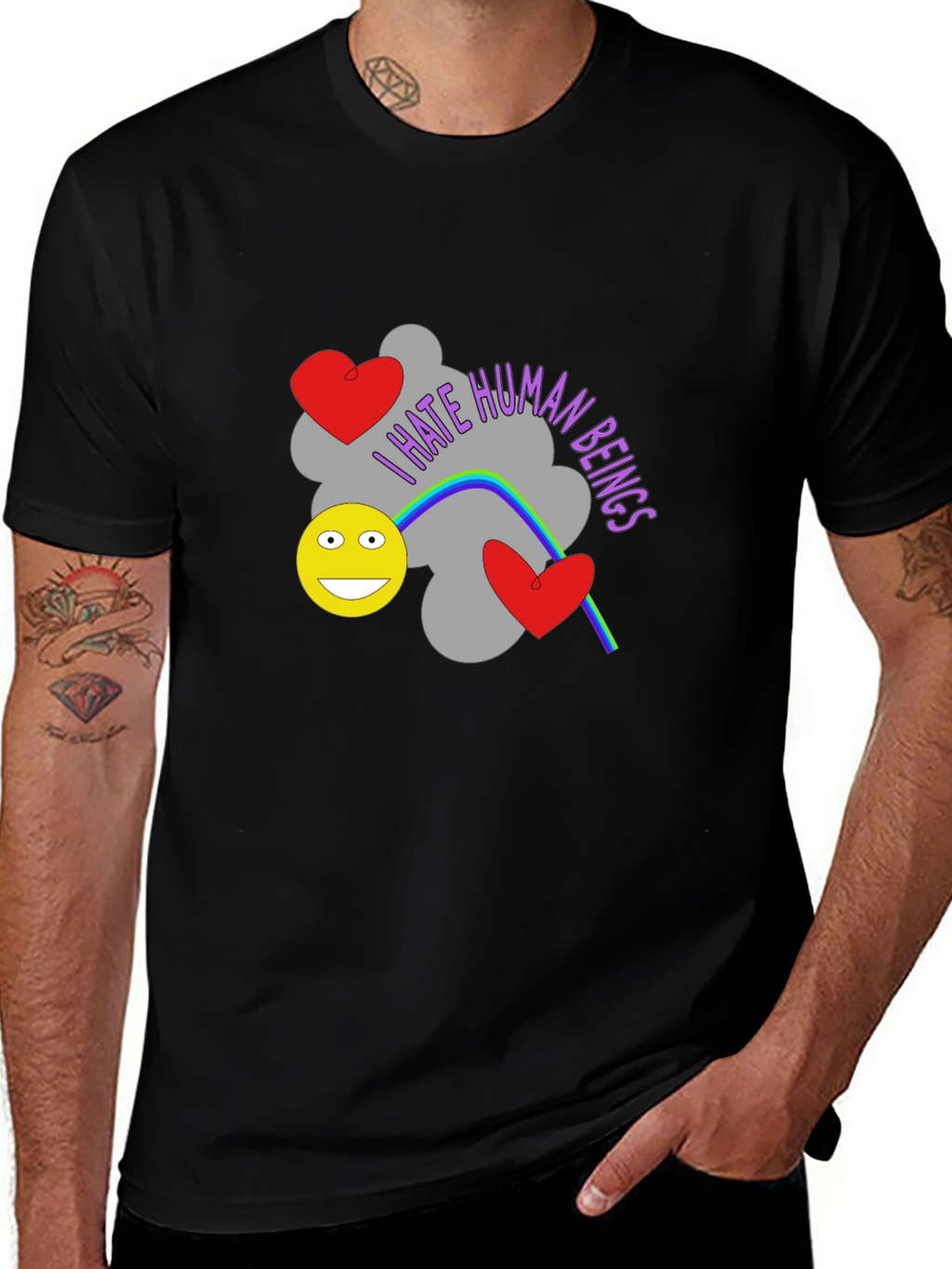 I Hate Human Beings Graphic T-Shirt