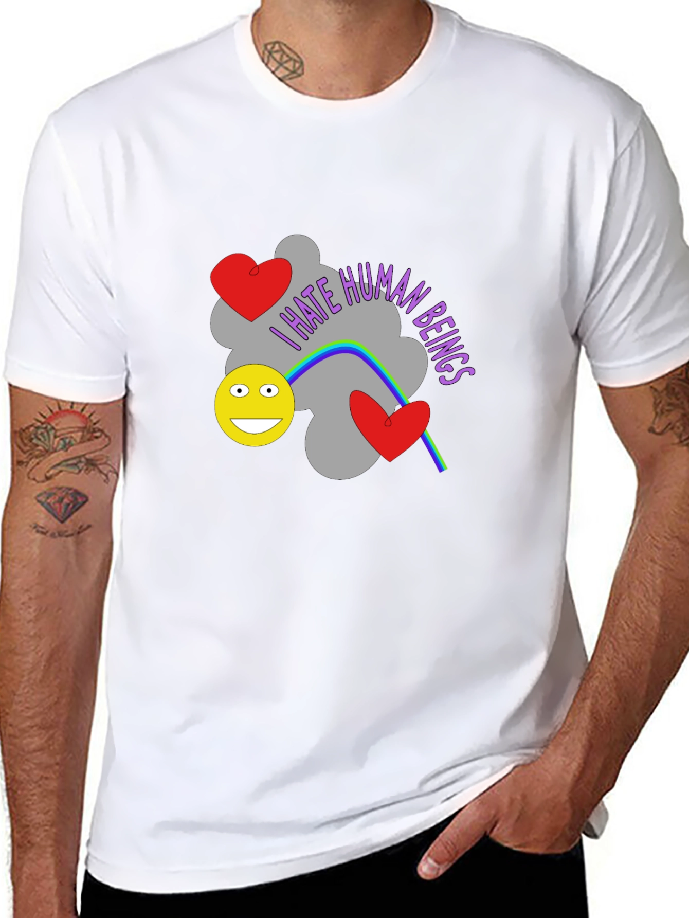 I Hate Human Beings Graphic T-Shirt