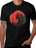 Yin Yang Dragons Black T-Shirt