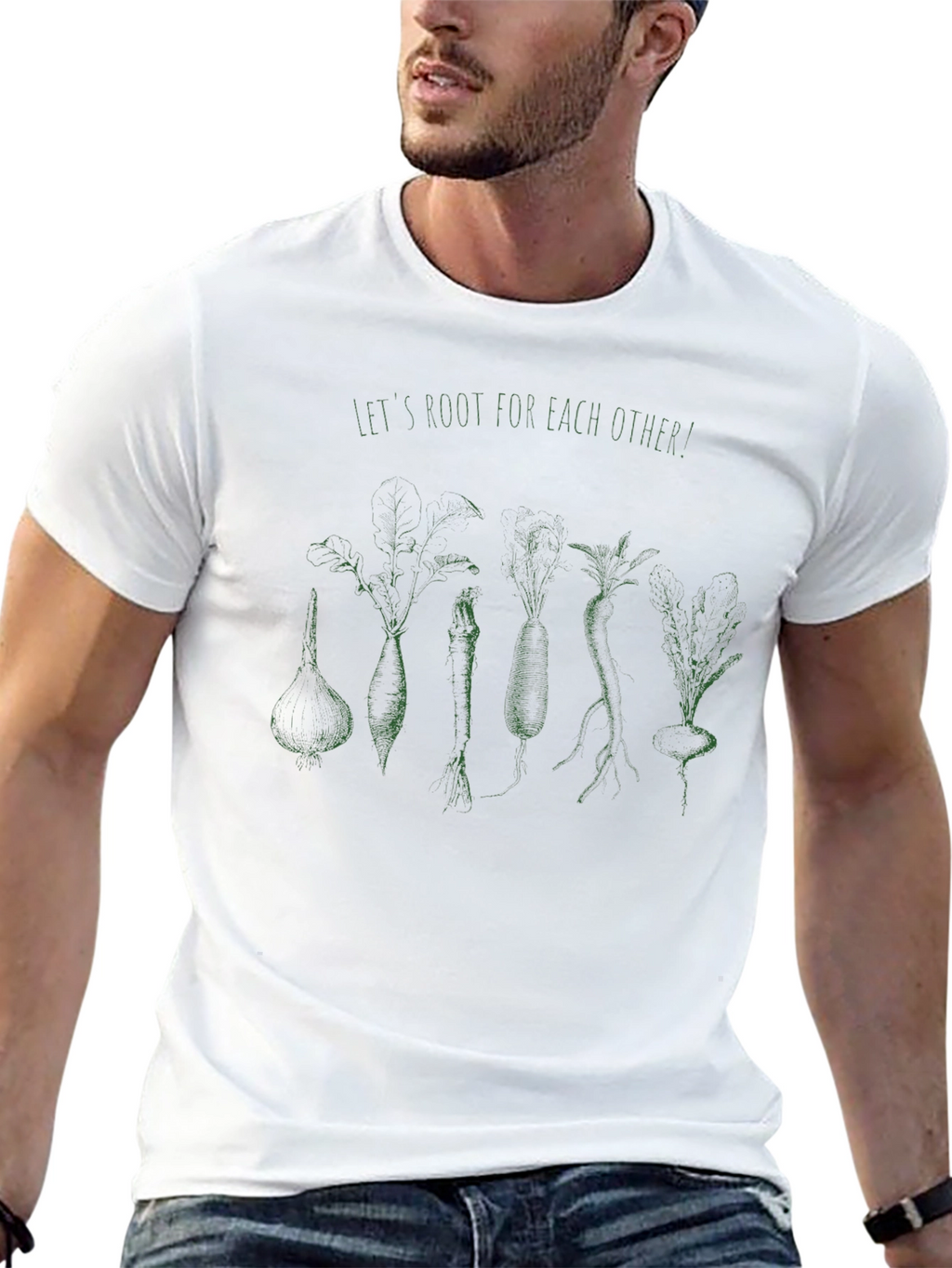 Root for Each Other Graphic Tee - Black