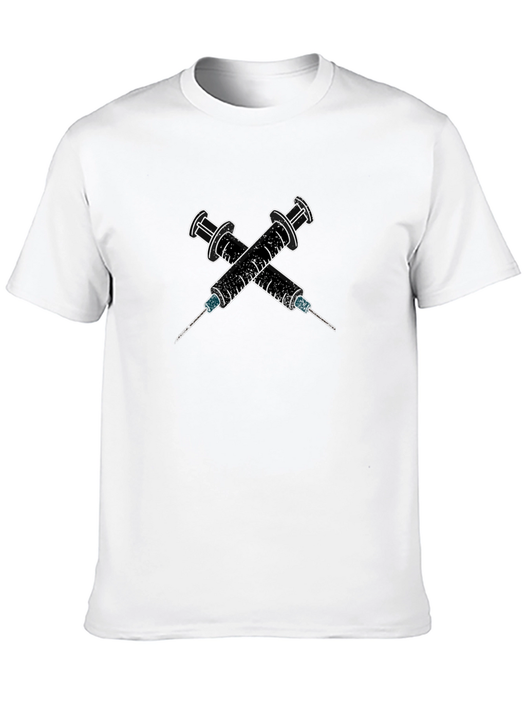 Edgy Syringe Graphic Tee - Bold Statement Shirt