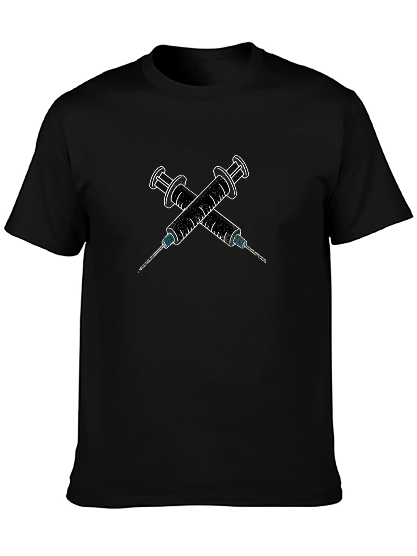 Edgy Syringe Graphic Tee - Bold Statement Shirt