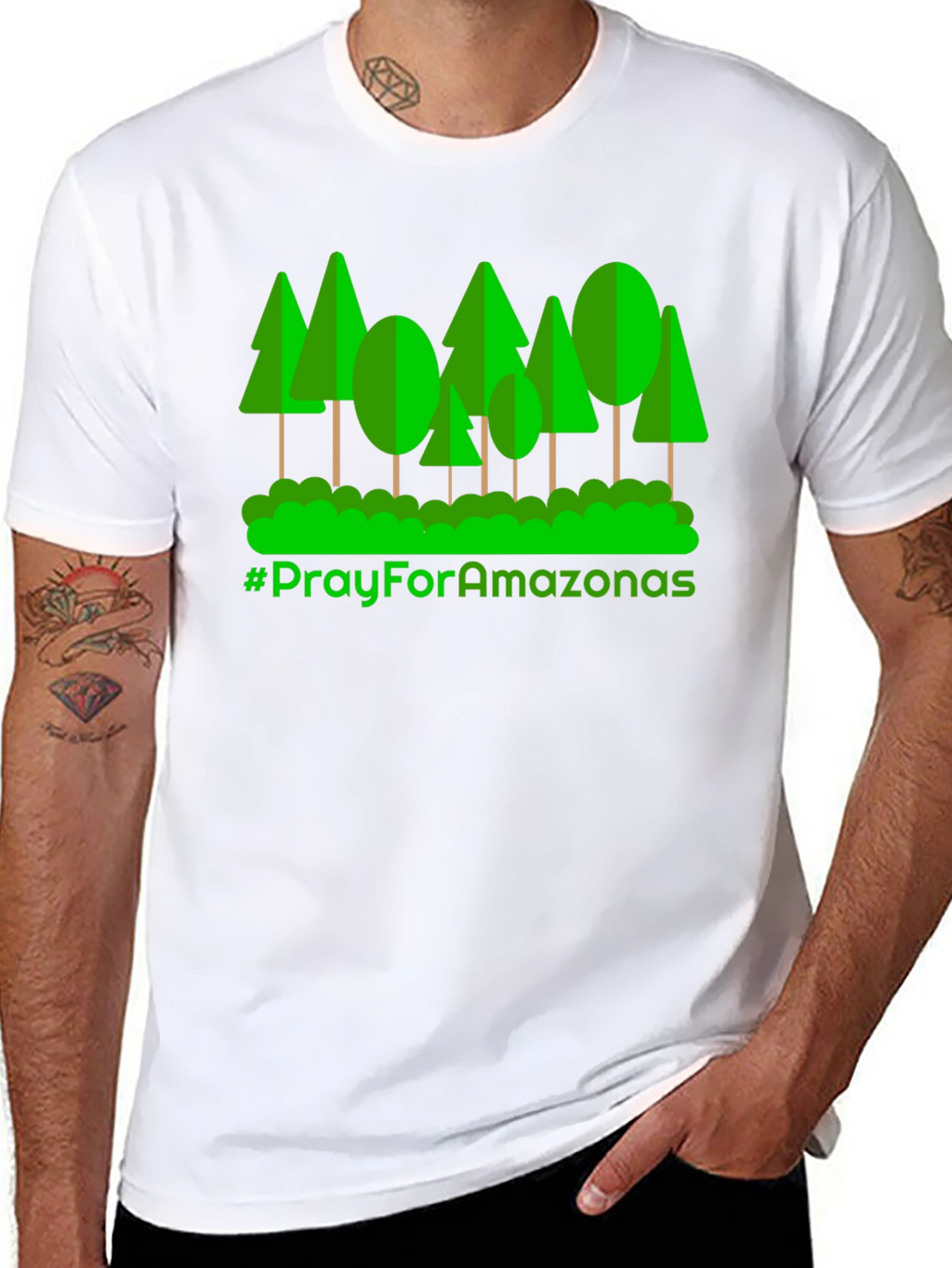 Pray for Amazonas T-Shirt - Eco Awareness Tee