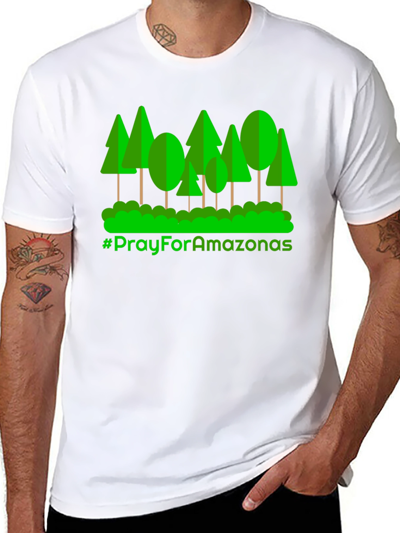 Pray for Amazonas T-Shirt - Eco Awareness Tee