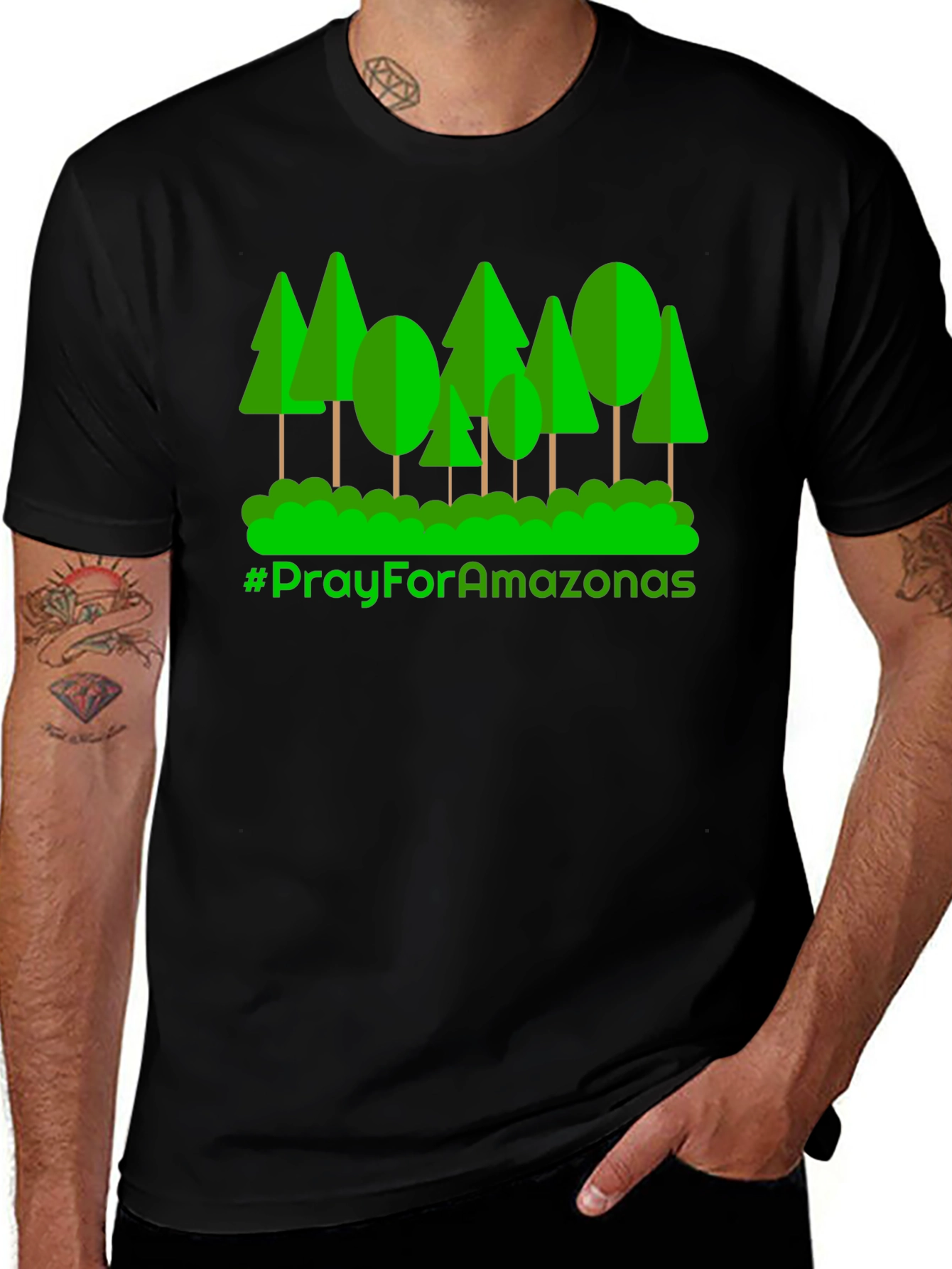 Pray for Amazonas T-Shirt - Eco Awareness Tee