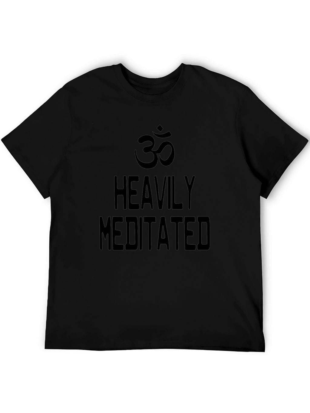 Heavily Meditated Black Graphic Tee