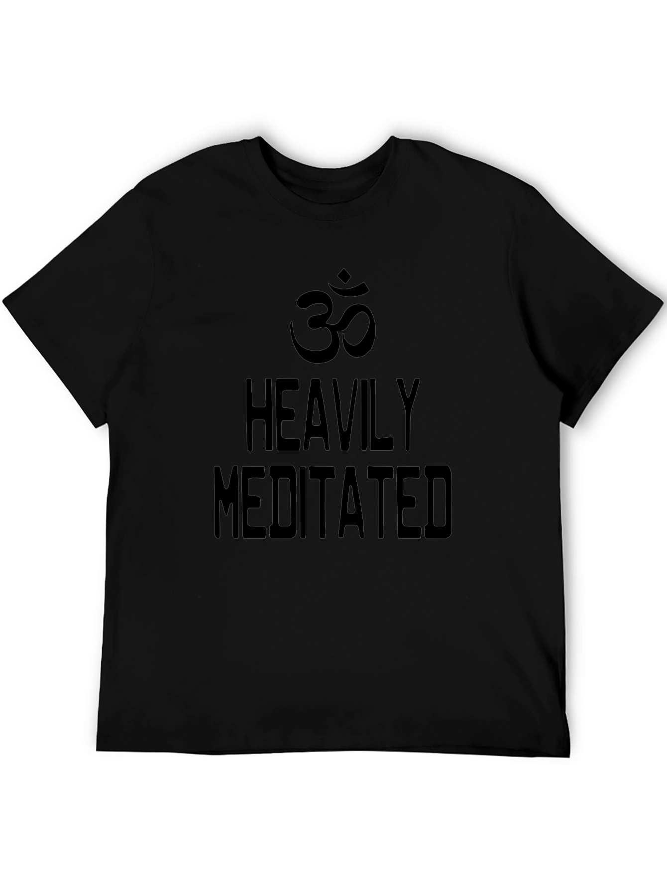 Heavily Meditated Black Graphic Tee