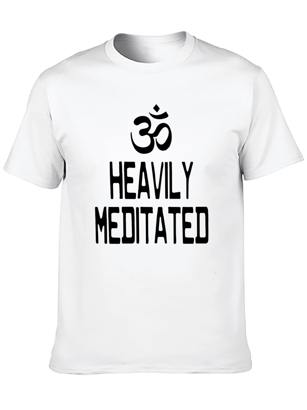 Heavily Meditated Black Graphic Tee