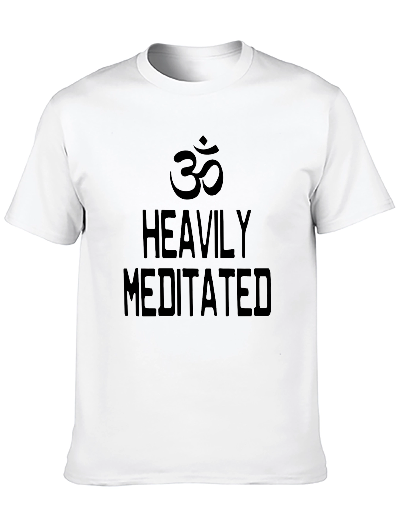 Heavily Meditated Black Graphic Tee