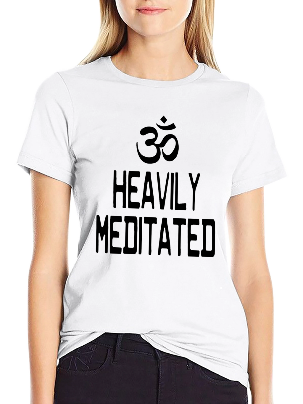 Heavily Meditated Black Graphic Tee