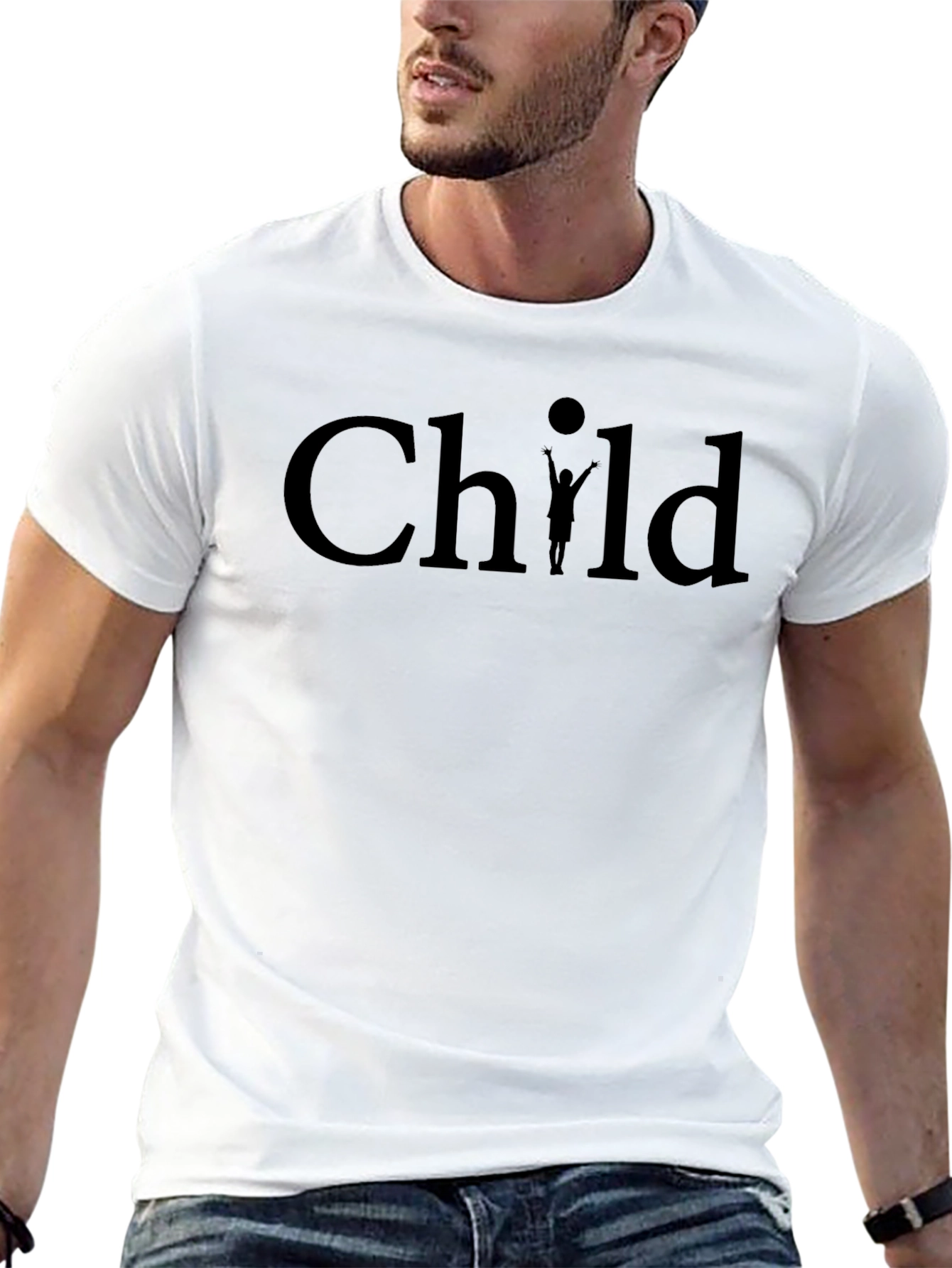 Child Graphic Tee - Unisex Black T-Shirt