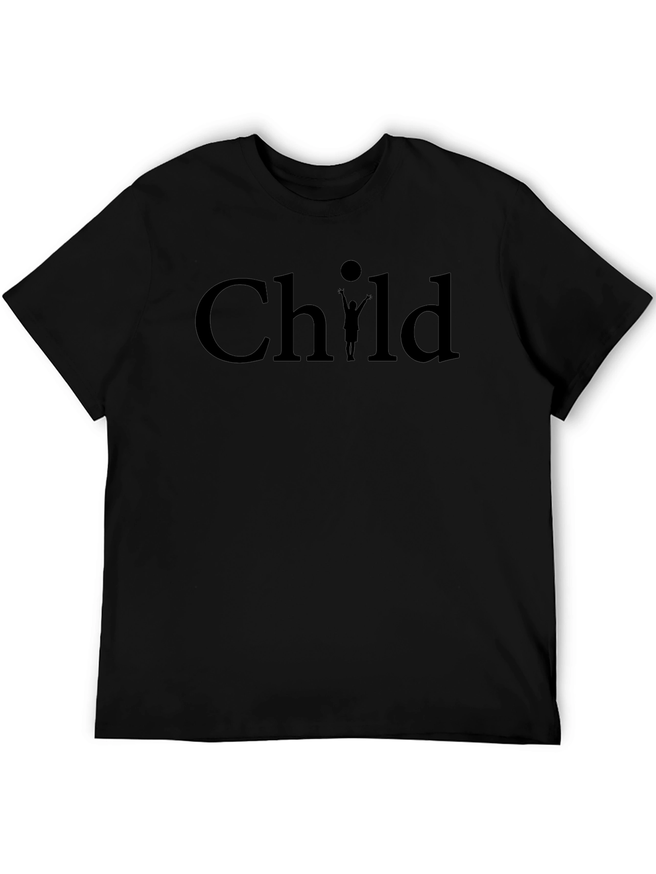 Child Graphic Tee - Unisex Black T-Shirt