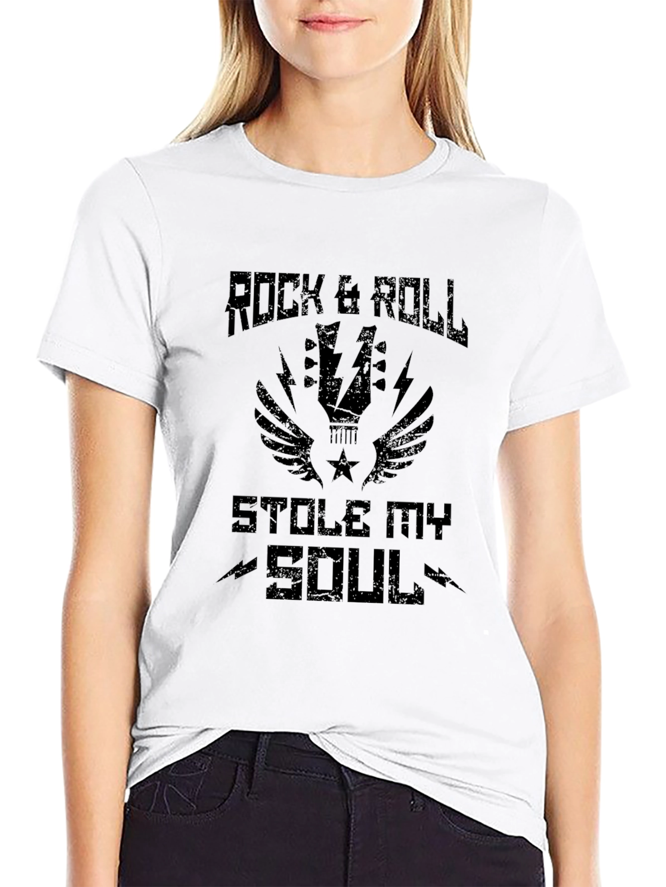 Rock & Roll Stole My Soul Graphic T-Shirt