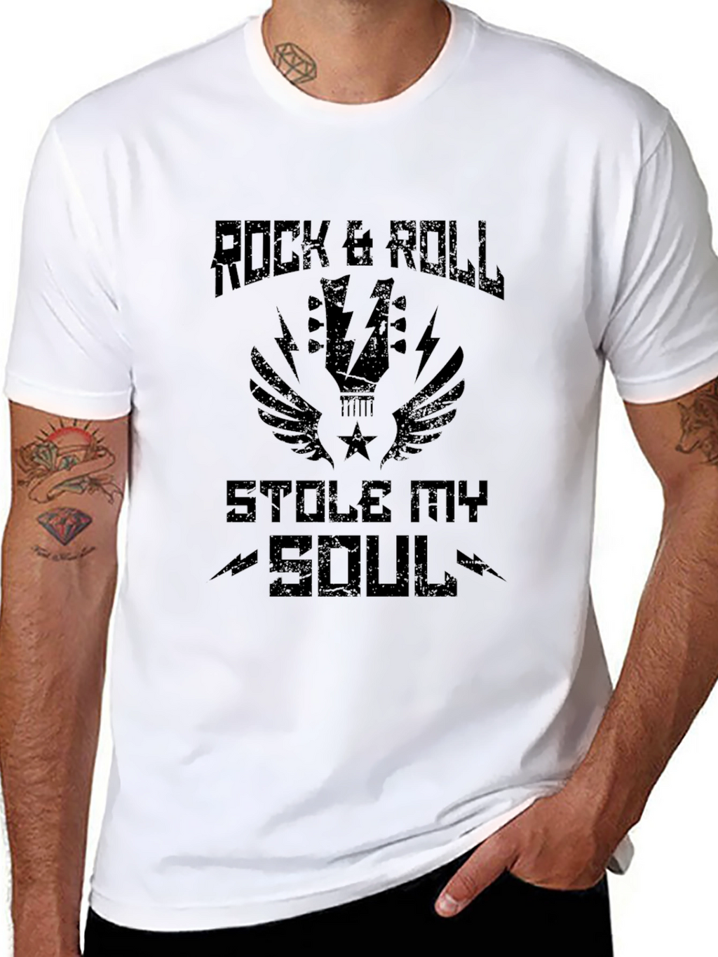 Rock & Roll Stole My Soul Graphic T-Shirt